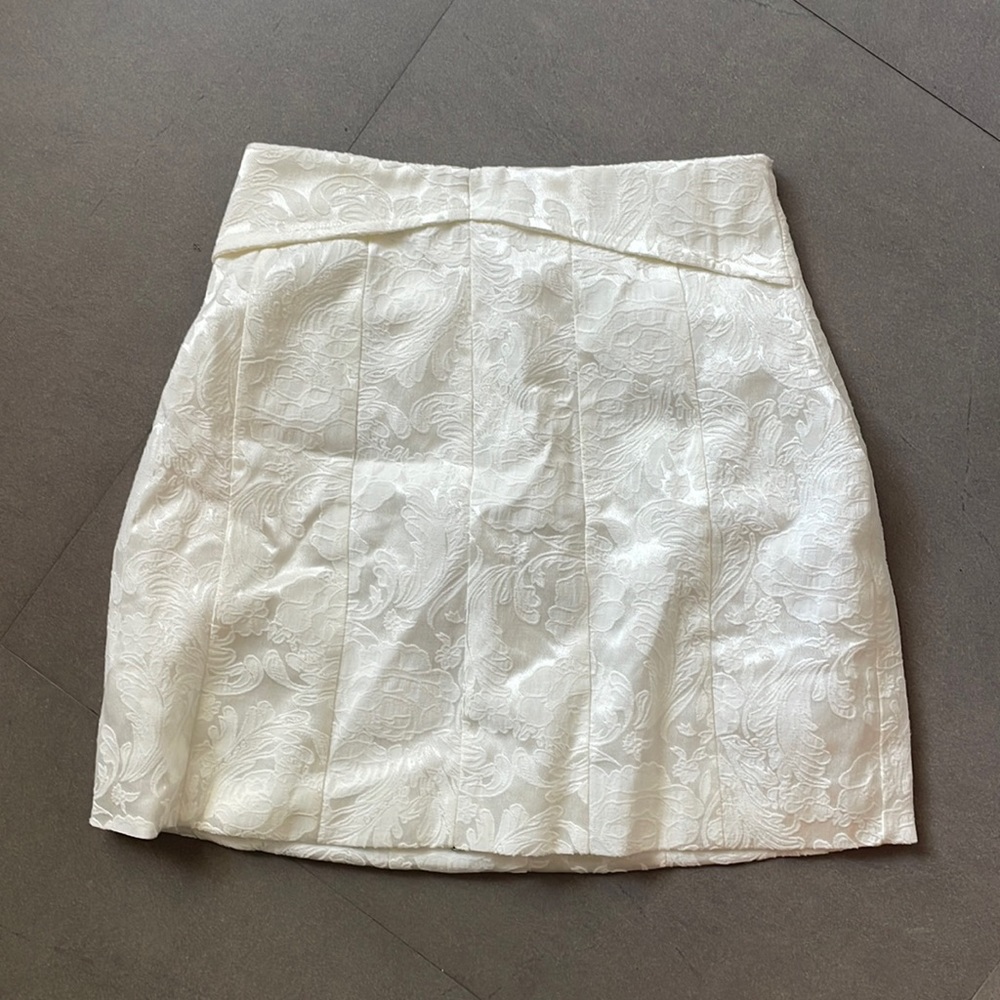 Jacquard mini skirt